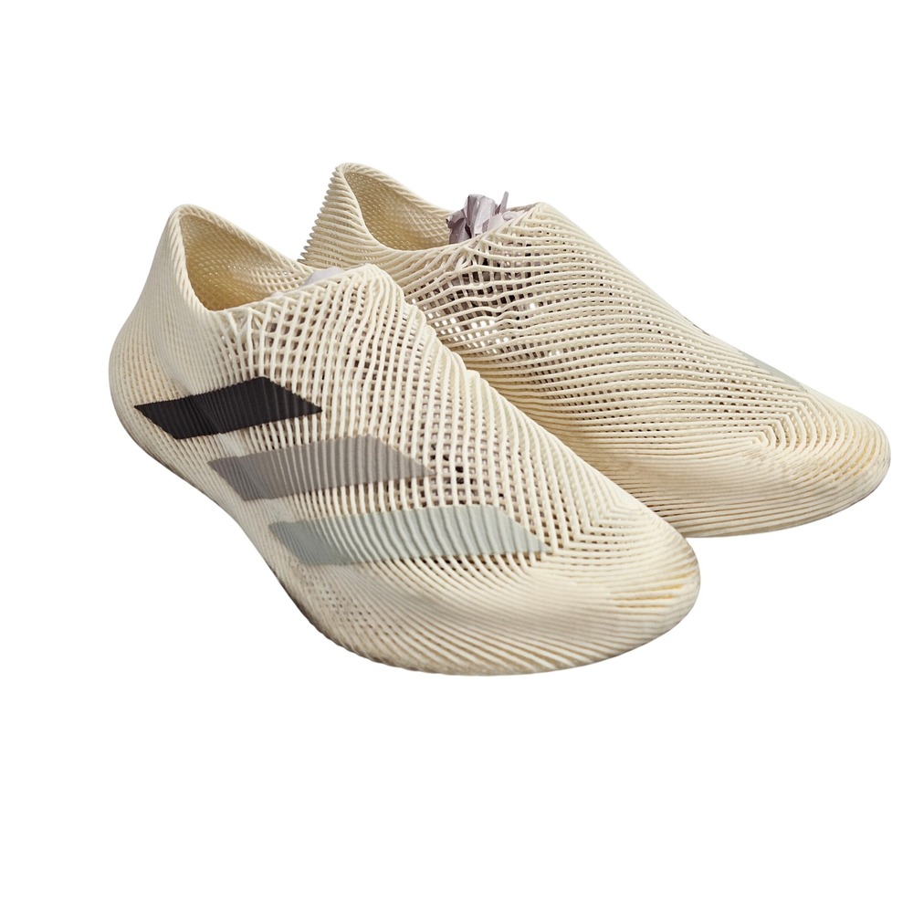Adidas Climacool 24 Mens 13.5 Cream White Slip On Futuristic Lattice Sneakers